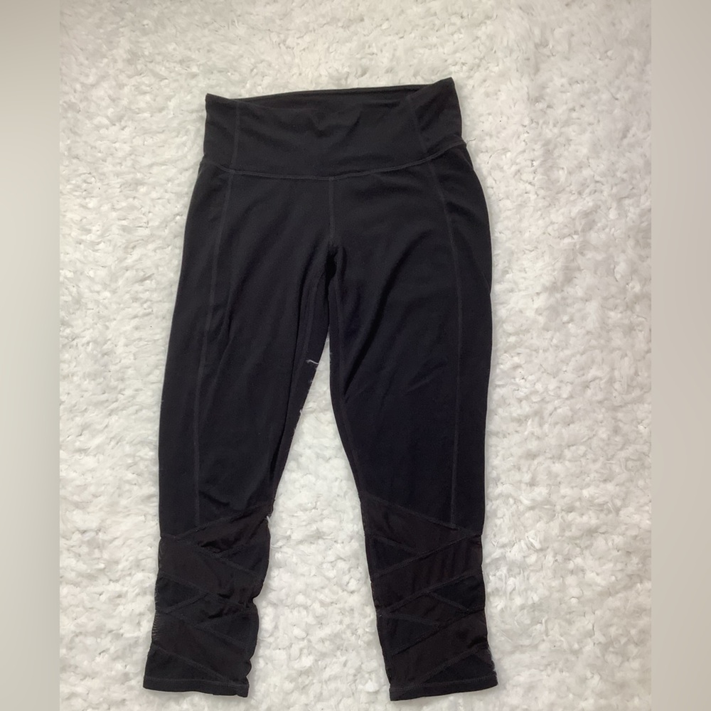 Athleta Mantra‎ Capri Crop Yoga Legging Black Small.